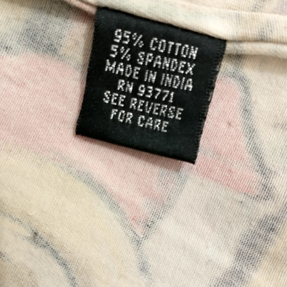 Mirror Image Lightweight Music Motif Abstract Jacket 3/4 Sleeve Size M - Picture 7 of 8